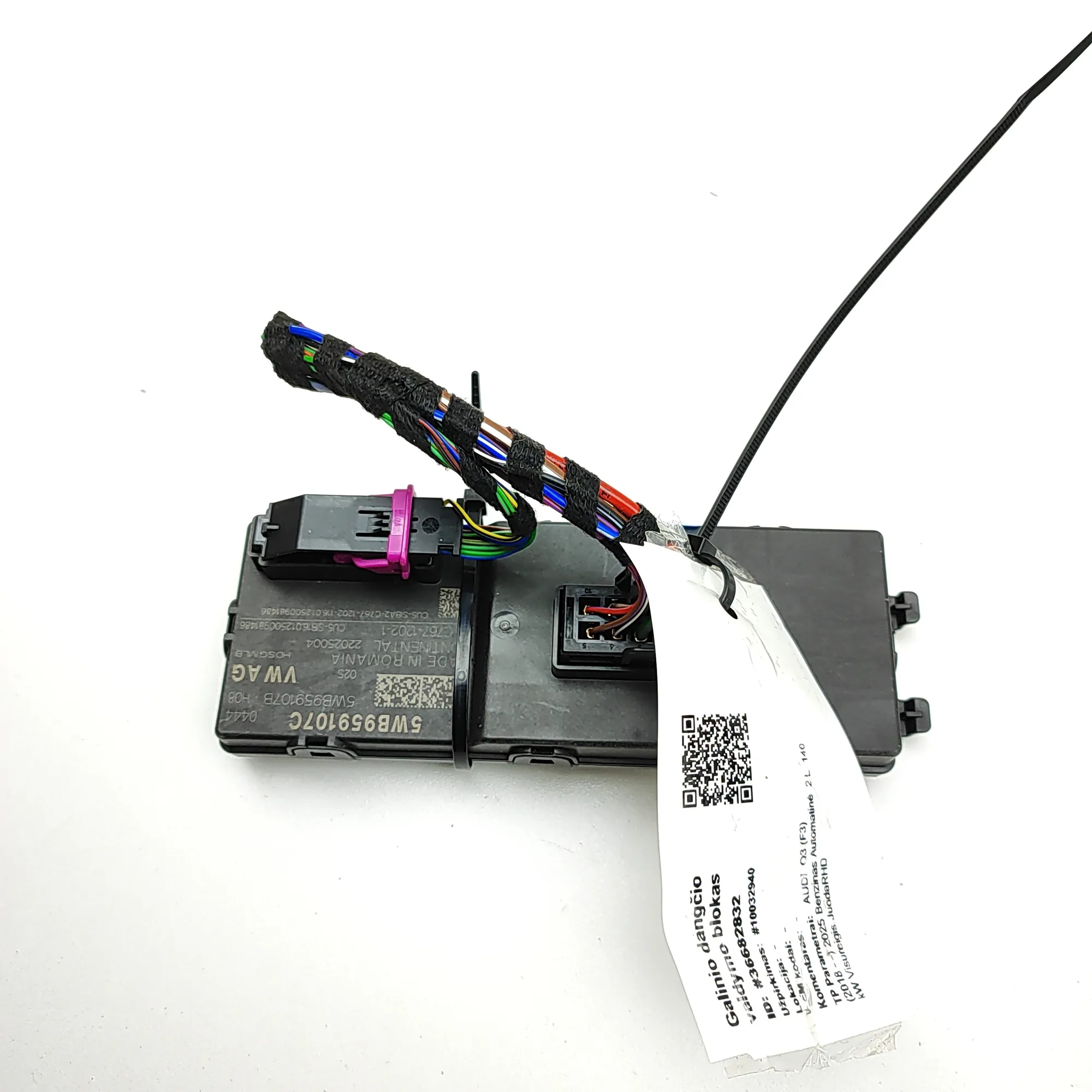 AUDI Q3 F3 MK2 Tailgate Bootlid Control Unit 5WB959107C 2.0 Petrol 140kw 2025