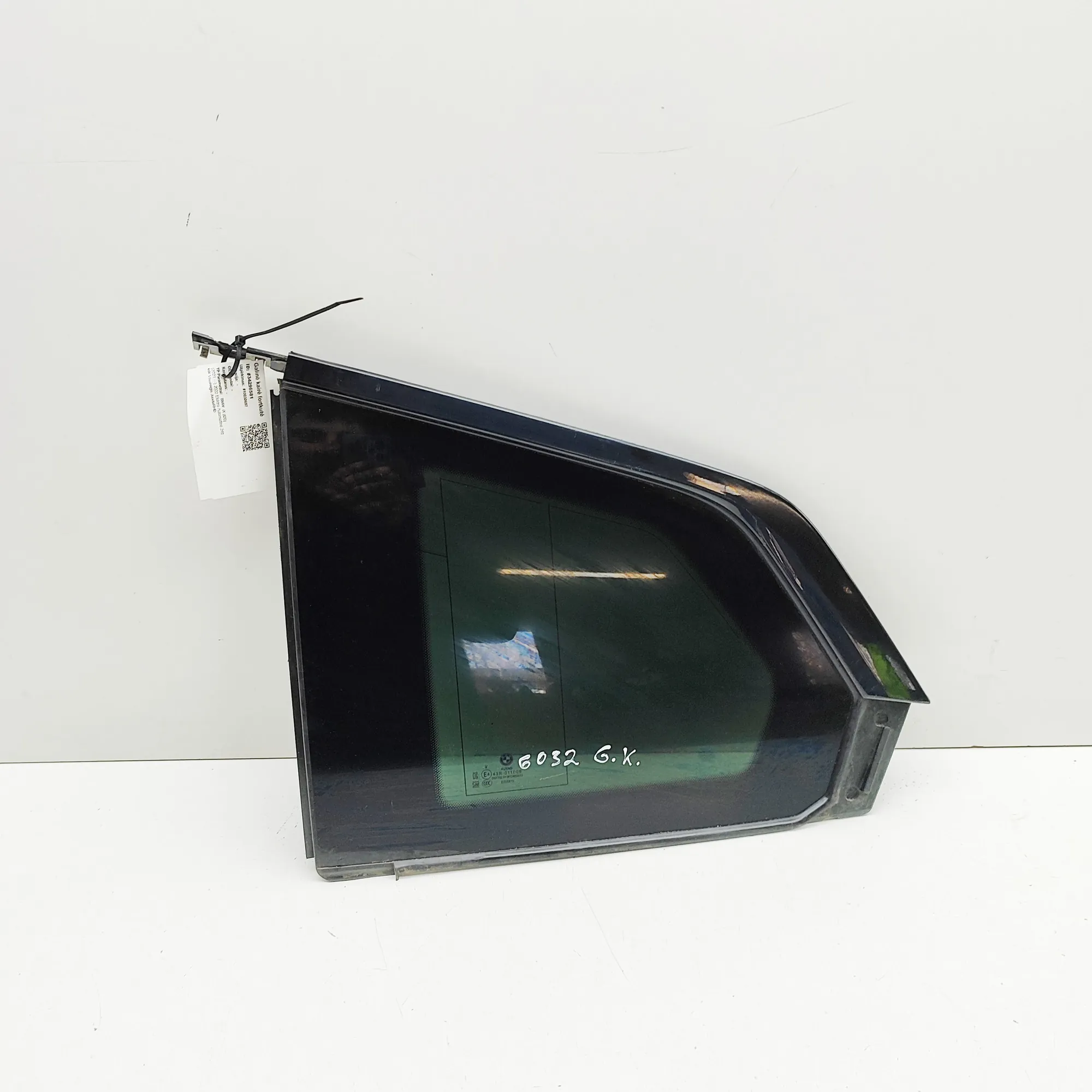 BMW iX I20 Rear Left Quarter Window 43R-011008 Electricity 240kw 2022 34296581