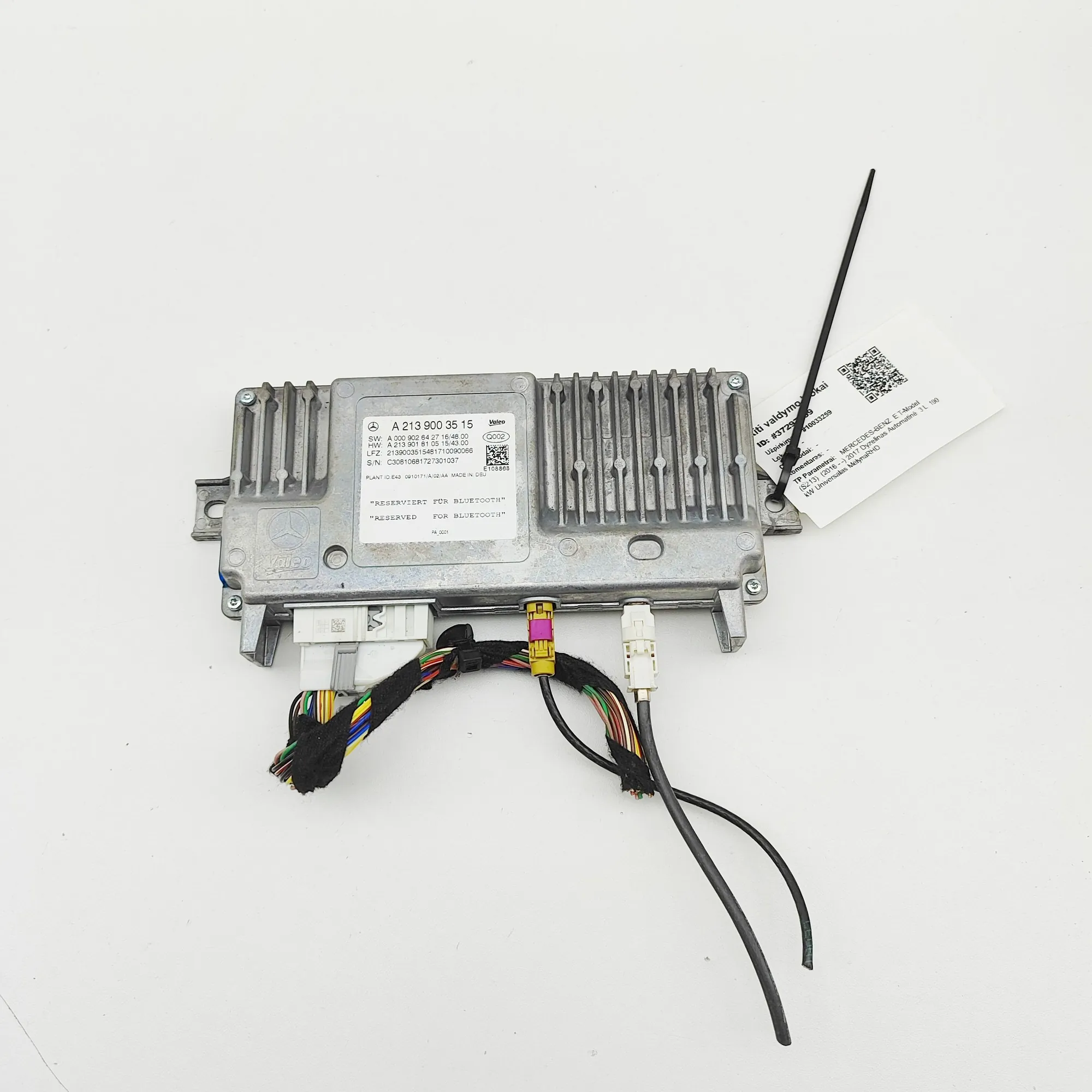 MERCEDES-BENZ E T-Model S213 Parking Camera Control Unit A2139003515 37297699