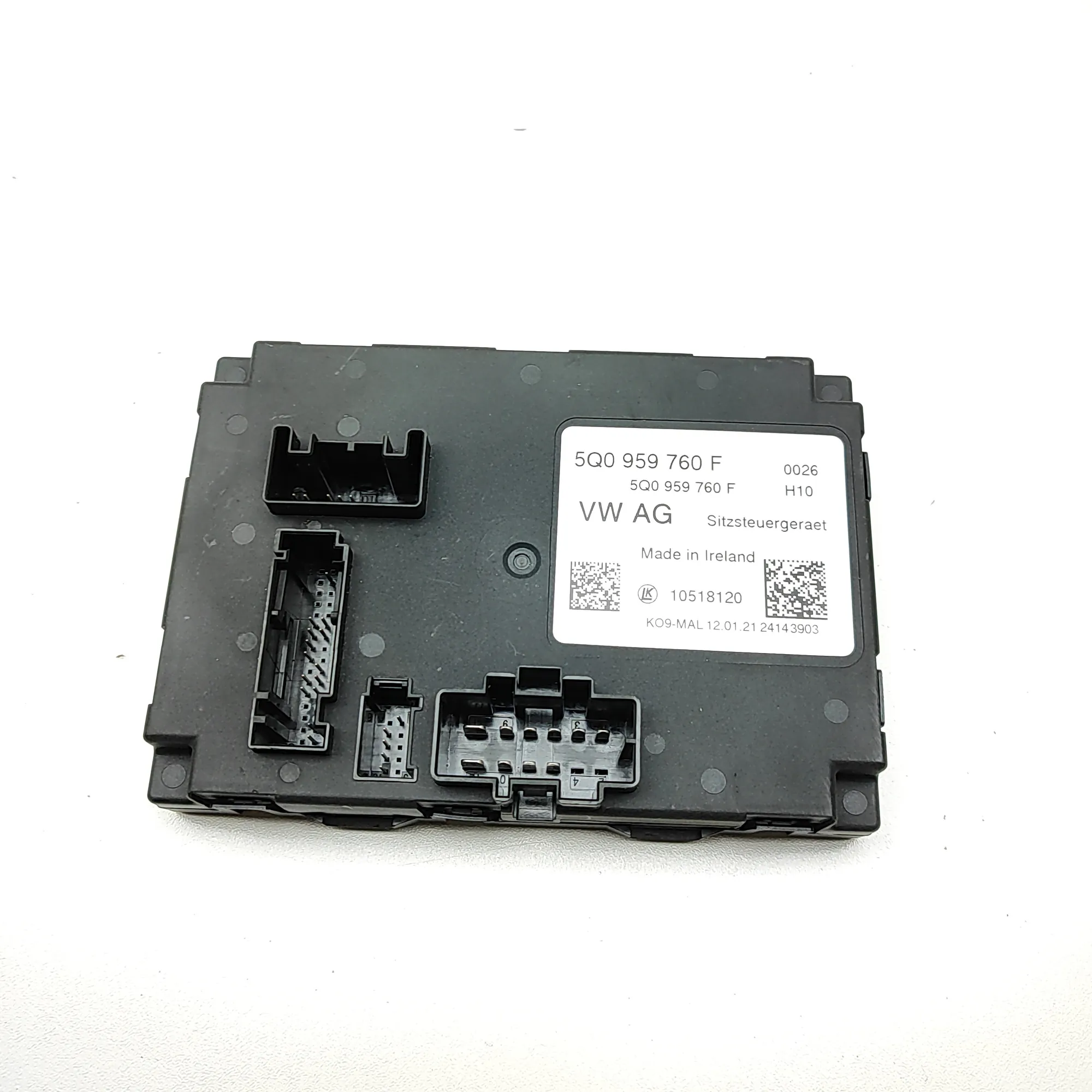 SKODA SUPERB MK3 Estate 3V Front Right Seat Control Unit 5Q0959760F 2.0D 90kW