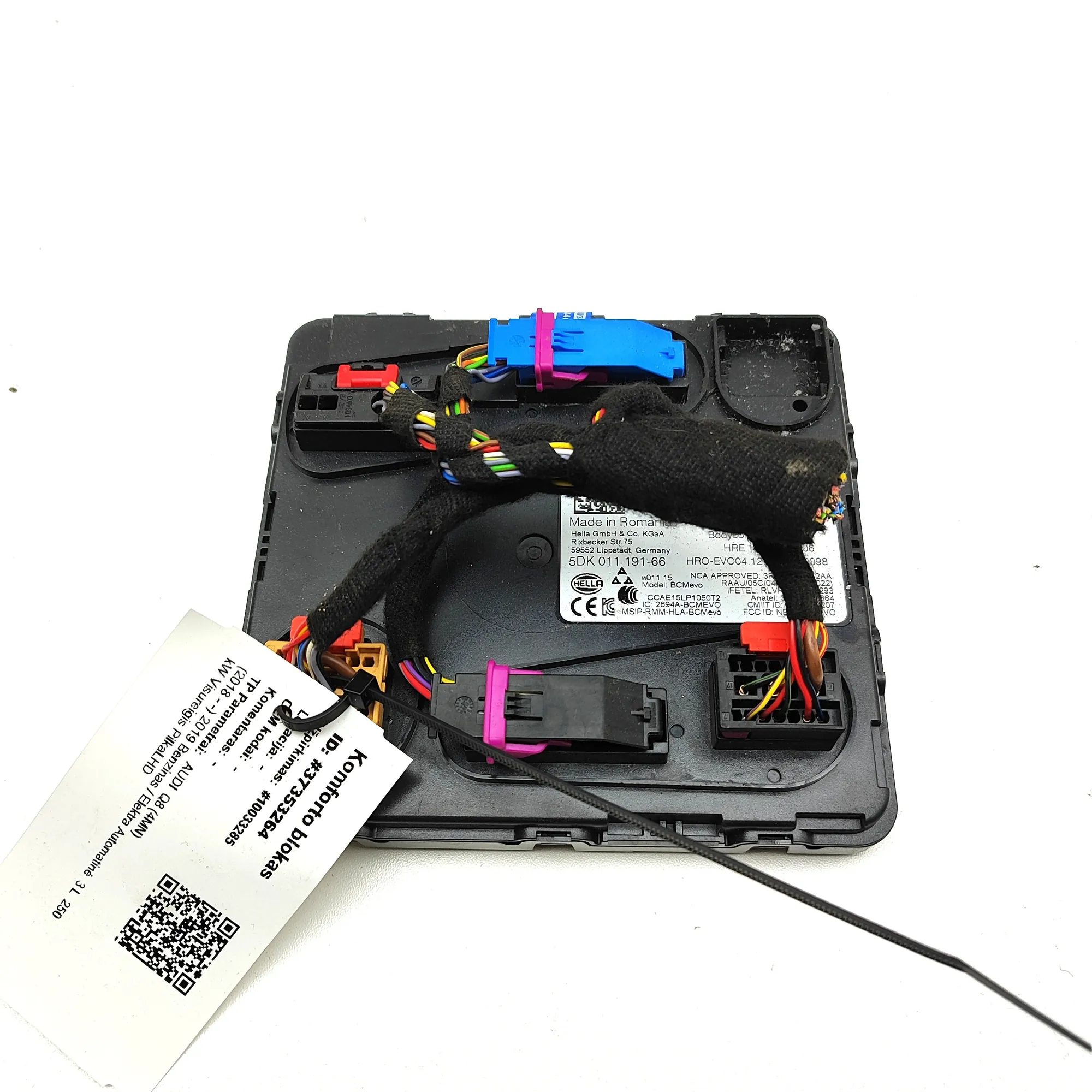 AUDI Q8 4MN Comfort Control Unit 8W0907064DP 3.0 Hybrid 250kW 2019 37353264