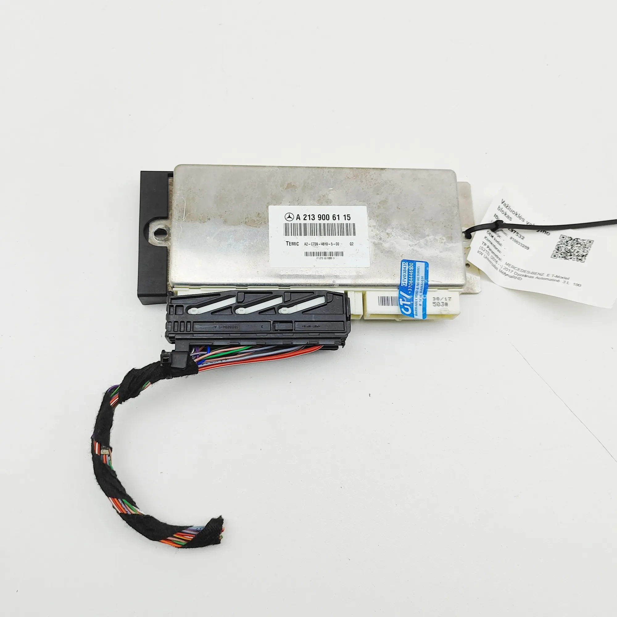 MERCEDES-BENZ E T-Model S213 Air Suspension Control Unit A2139006115 37297532