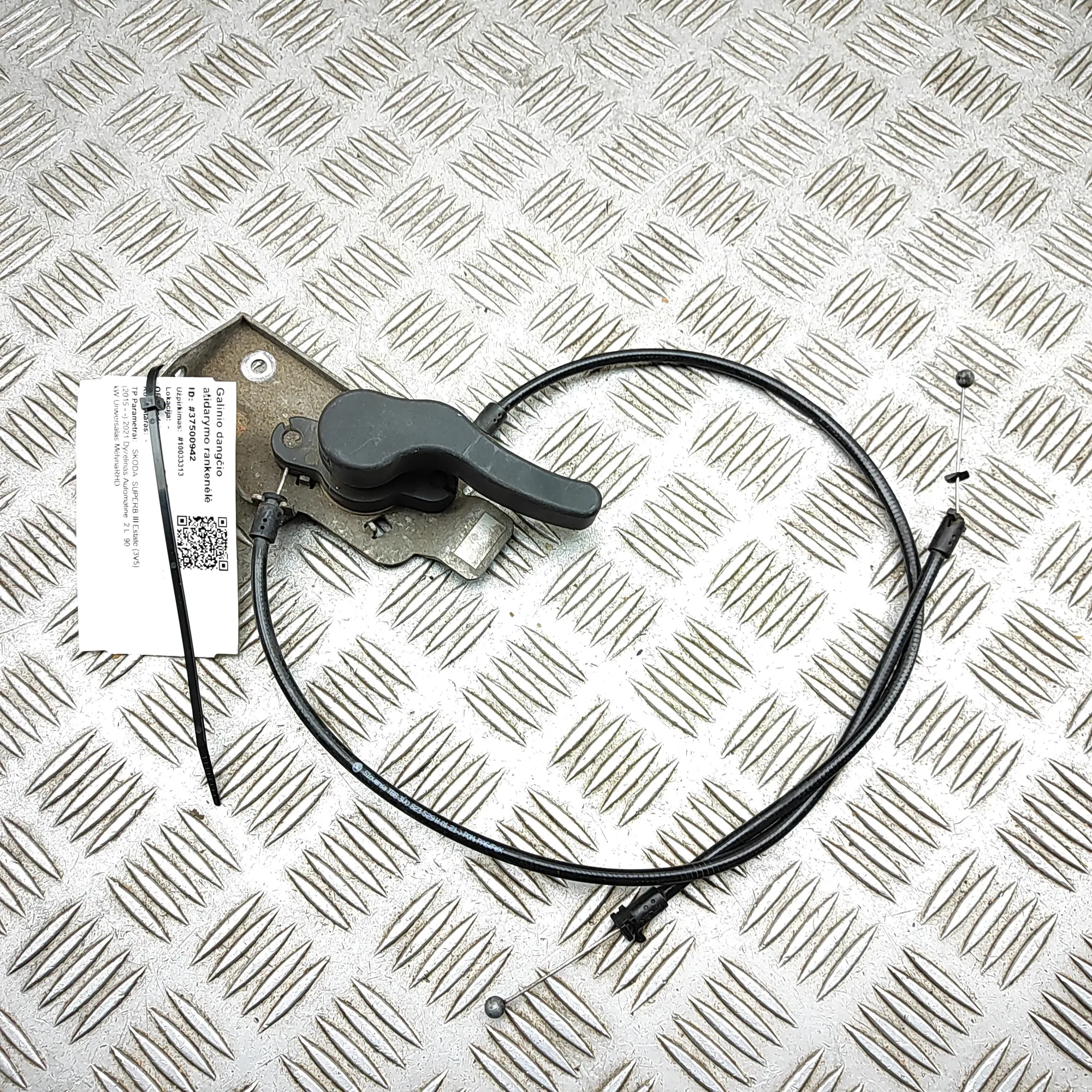 SKODA SUPERB MK3 Estate 3V Bonnet Release Handle 3V0823661C 2.0 Diesel 37500942