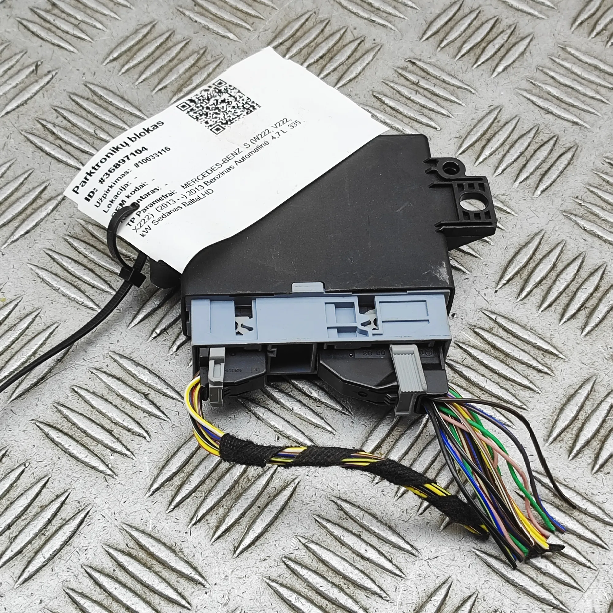 MERCEDES-BENZ S W222 PDC Parking Sensor Control Unit A0009006404 36897104