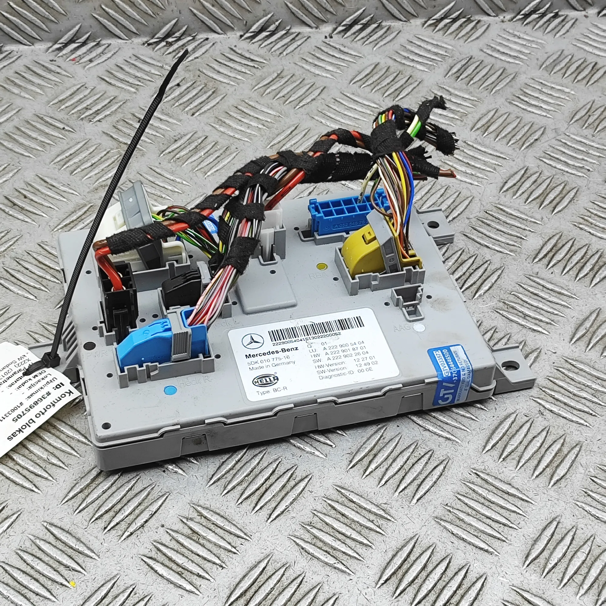 MERCEDES-BENZ S W222, V222, X222 Comfort Control Unit A2229005404 36895705