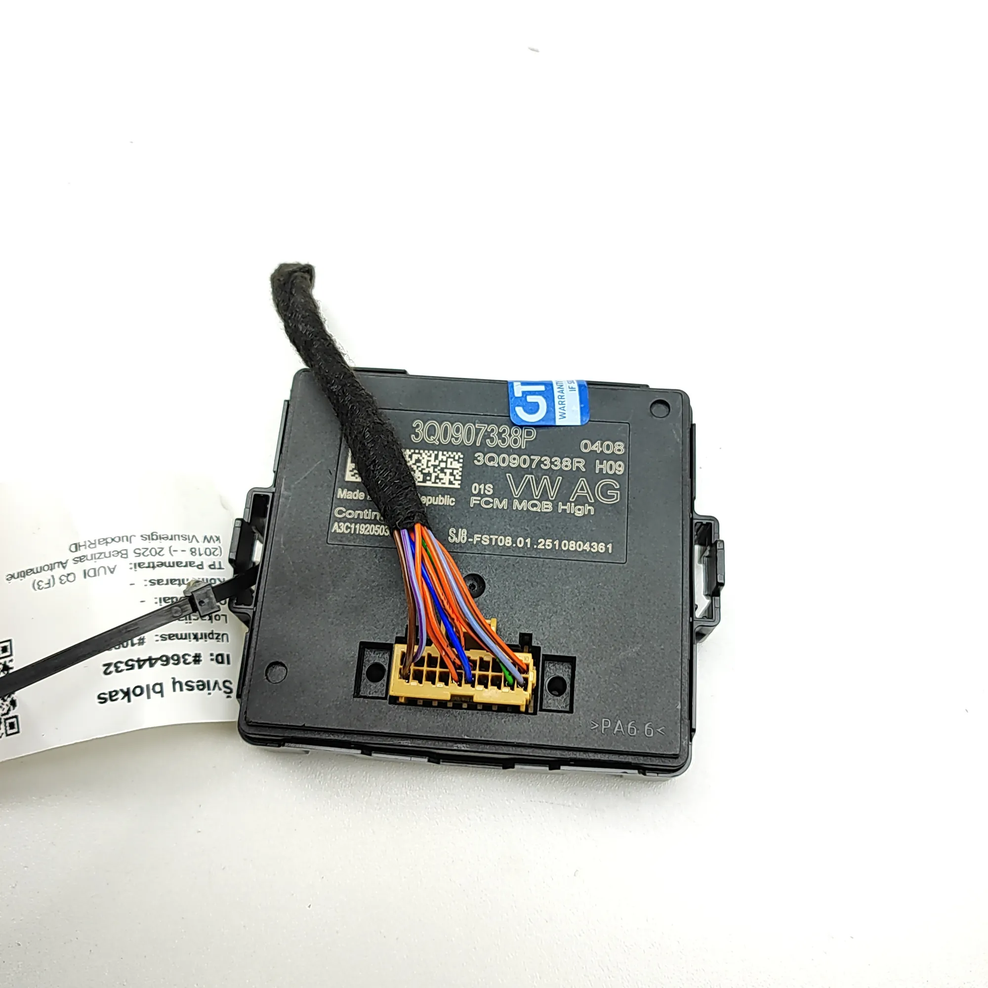 AUDI Q3 F3 MK2 Headlight Control Unit 3Q0907338P 2.0 Petrol 140kw 2025 36644532