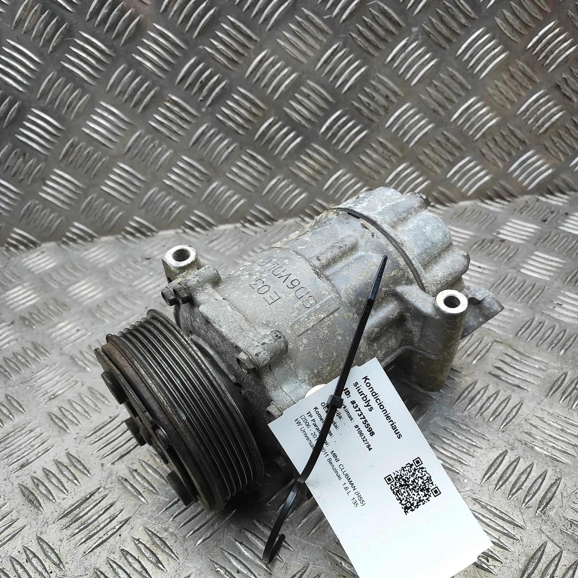 MINI MINI CLUBMAN R55 Air Condition A/C Pump 9223392 1.6 Petrol 135kw 2011