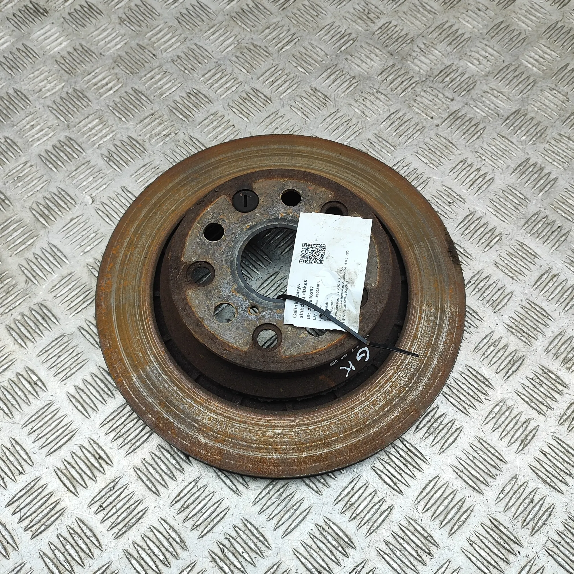 LEXUS LS MK4 XF40 Rear Left Brake Disc 42432-50010 4.6 Petrol 280kw 2006