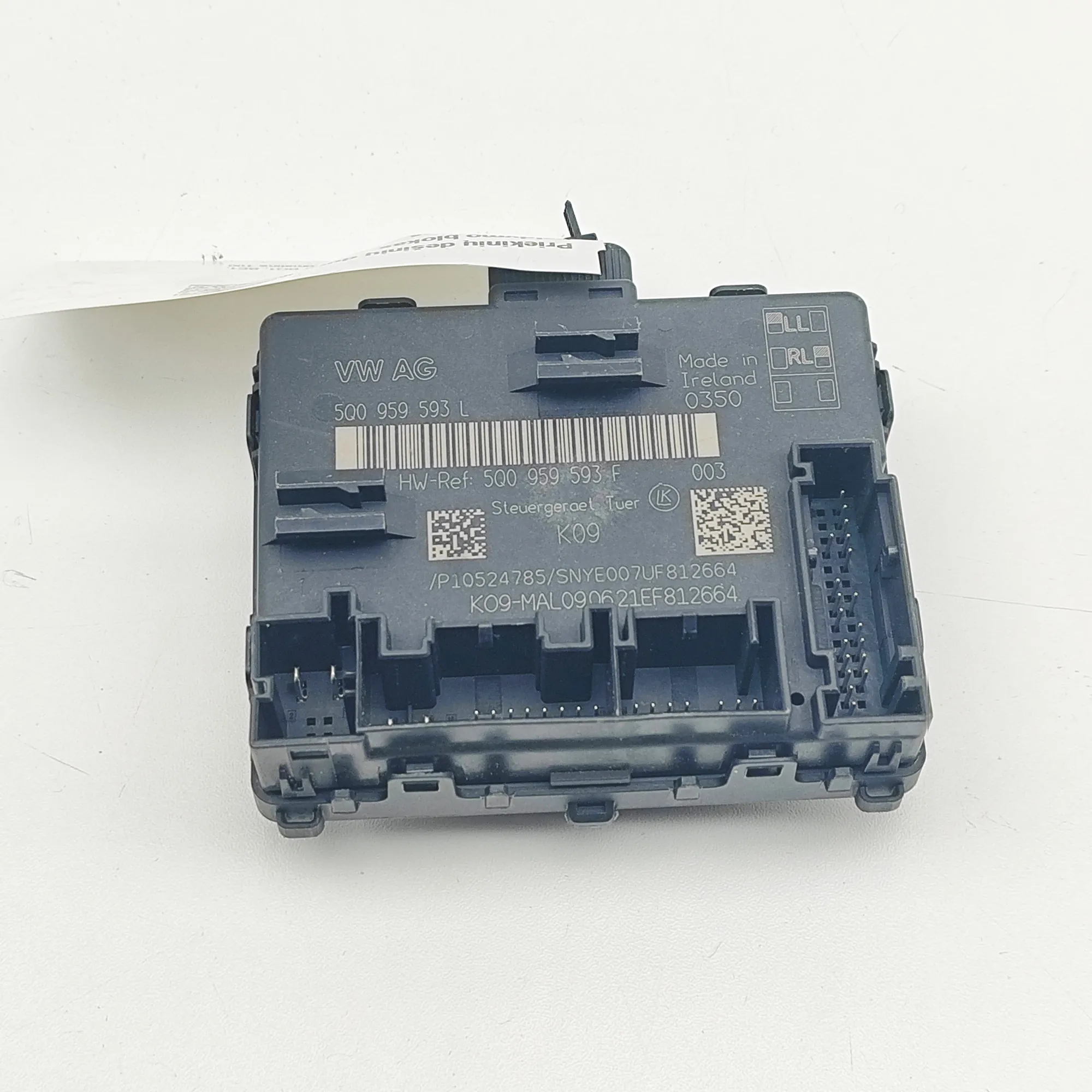 VOLKSWAGEN GOLF VII 5G1, BQ1, BE1, BE2 Front Right Door Control Unit 20461625