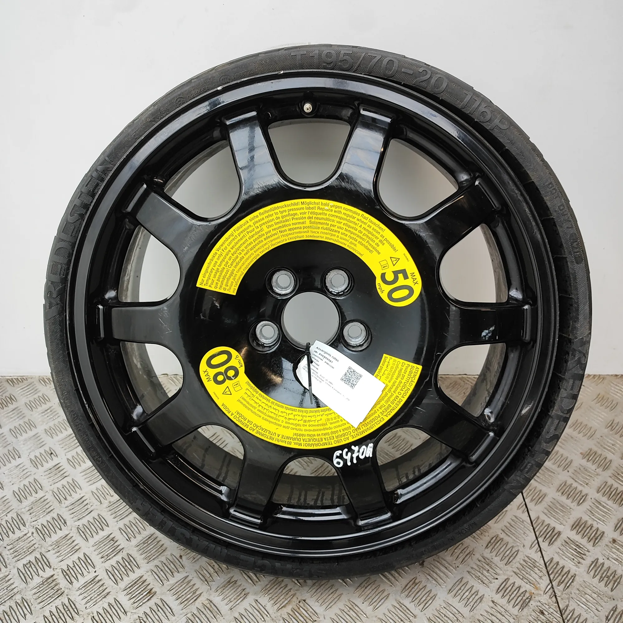 AUDI Q8 4M Spare Wheel Space Saver 4M0601025CM 36959587