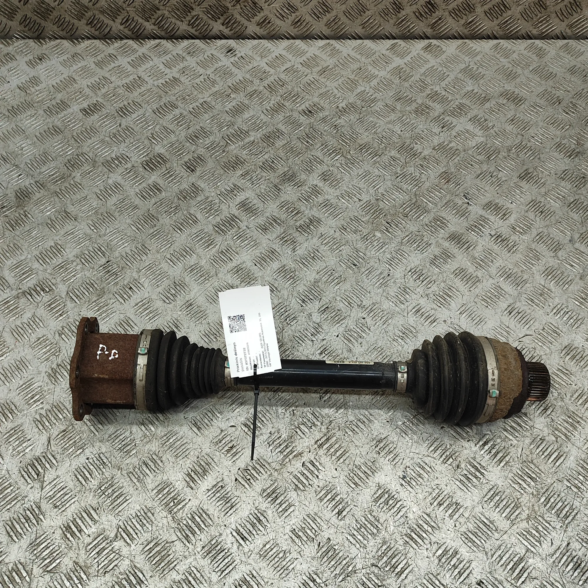 AUDI Q5 8R MK1 Front Right Driveshaft 4G0407271 3.0 Diesel 230kw 2013 37372732