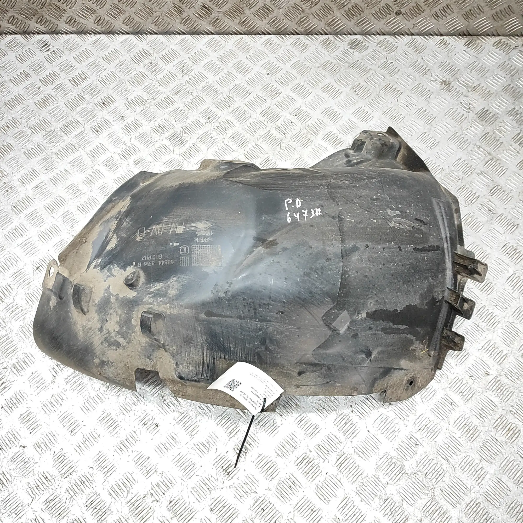 RENAULT ZOE BFM Front Right Arch Liner Front Part 638448394R 2022 36958779